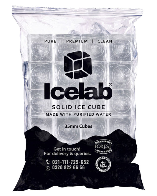 35 MM Solid Ice Cube Bag 800gm
