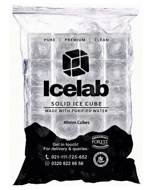 40 MM Solid Ice Cube Bag 800gm